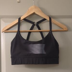 Savage X Fenty Charcoal Strappy Sports Bra
